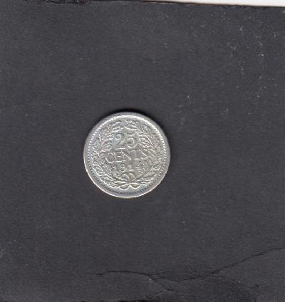 Beschrijving: 25 Cent WILHELMINA  